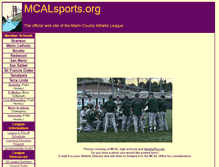 Tablet Screenshot of mcalsports.org